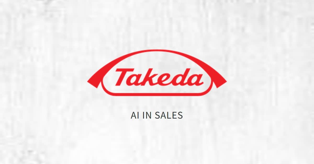 A logo for Takeda Oncology AI sales strategy. 