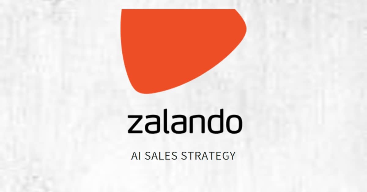 A logo for zalando AI sales strategy.