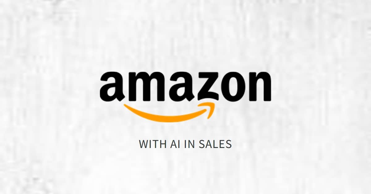 A logo for Amazon AI sales strategy. 