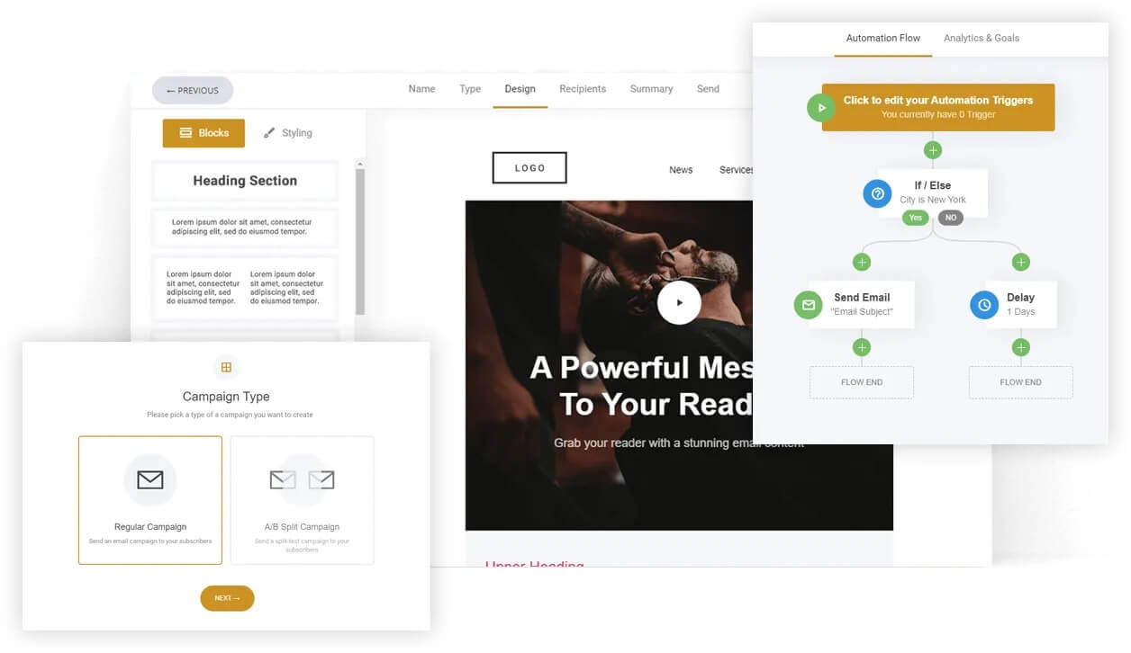 Simvoly white-label landing page and funnel builder—fully customisable SaaS platform with drag-and-drop editor, A/B testing and visual automation flows.