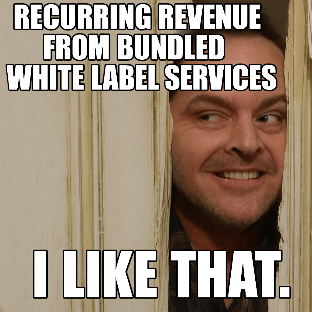 Man peeking through a slightly open door with a mischievous smile, overlaid with bold meme text: 