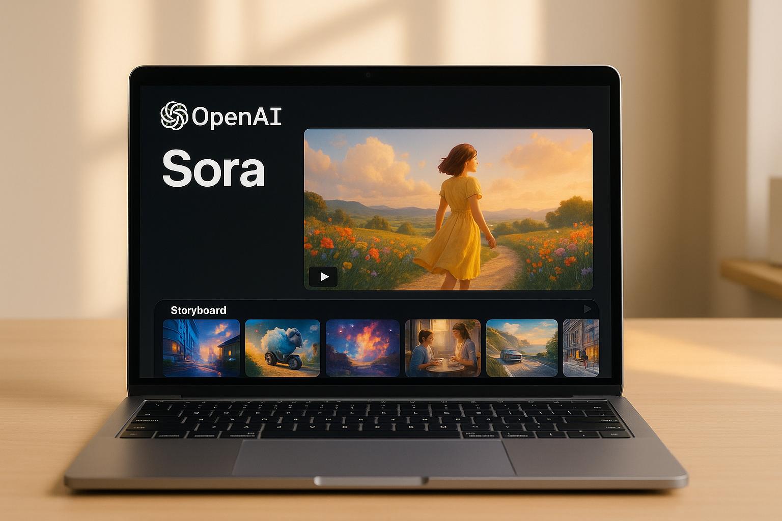 OpenAI mejora la plataforma de vídeo Sora con funcionalidad de guión gráfico