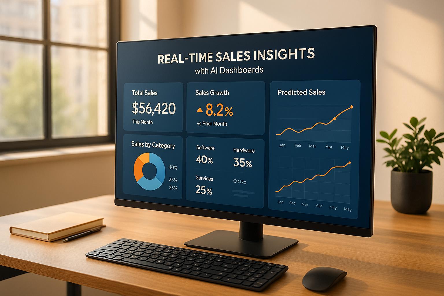 Información de ventas en tiempo real con AI paneles