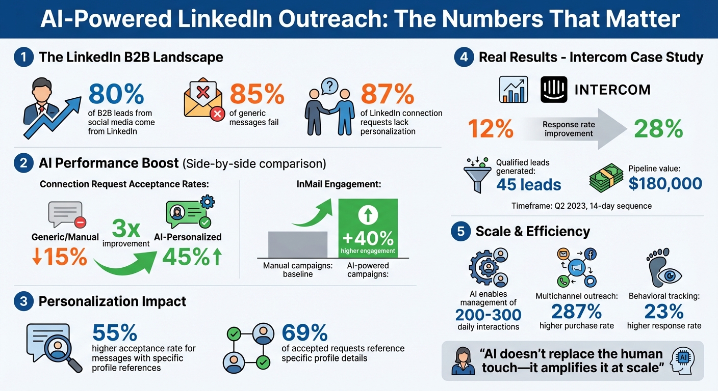 AI LinkedIn Outreach Statistics: Response Rates and ROI Impact