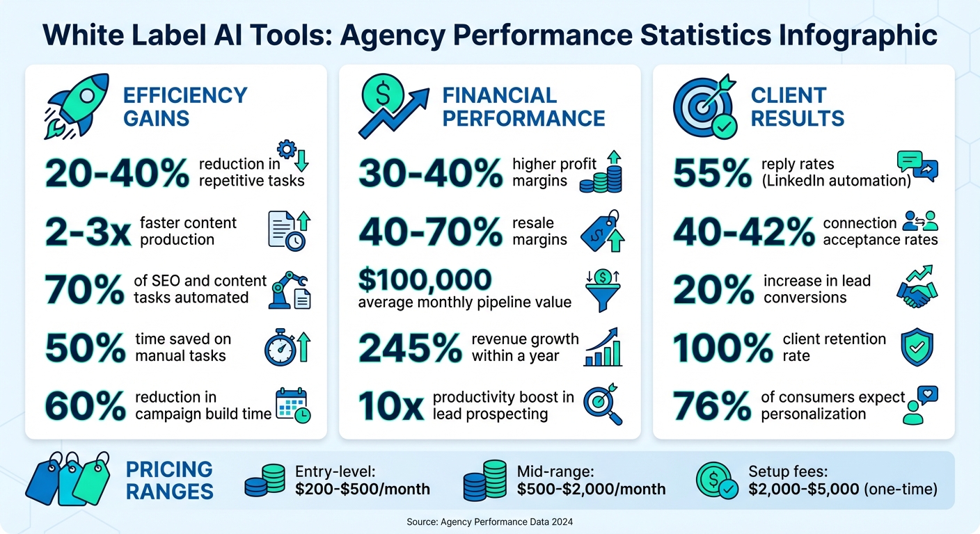 White Label AI Tools Impact on Agency Performance: Key Statistics and ROI Metrics
