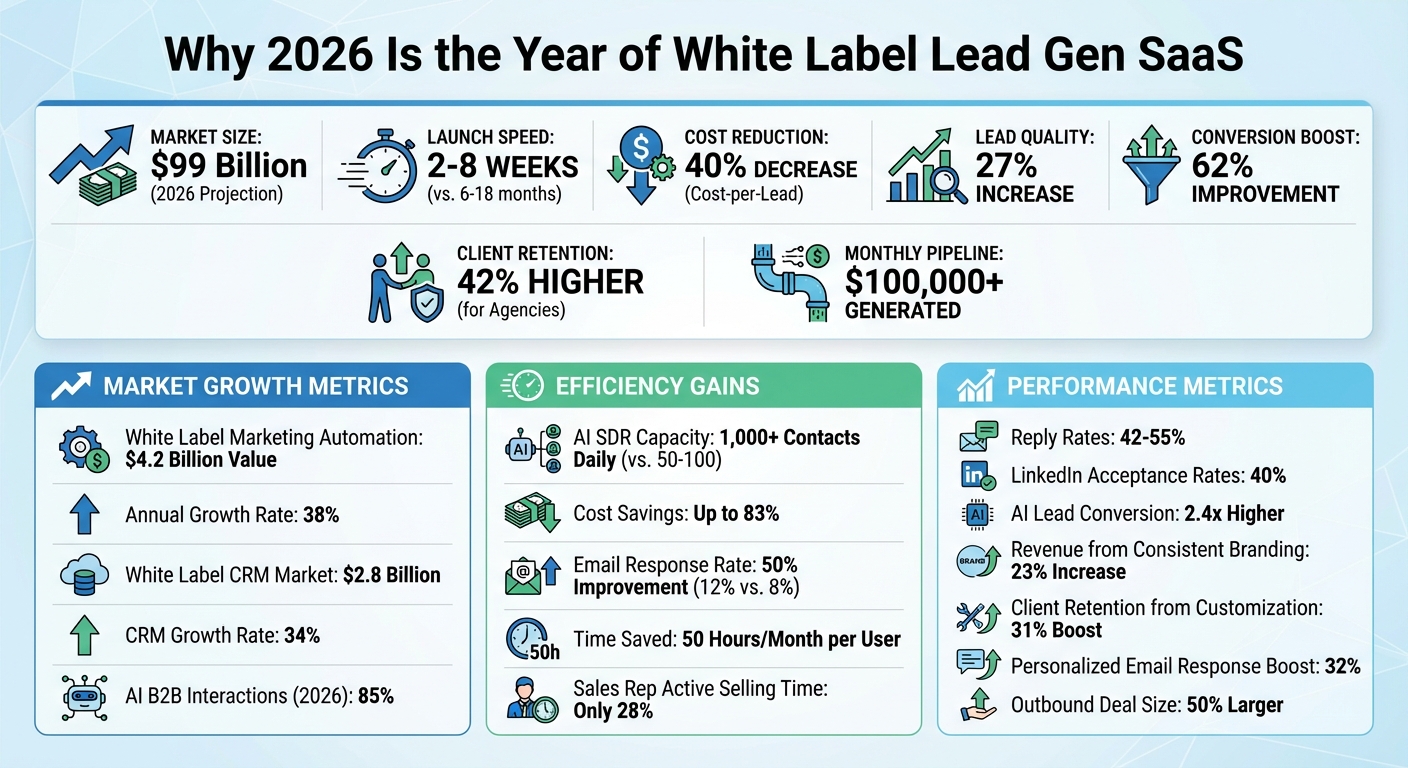 White Label Lead Gen SaaS Key Statistics and Benefits 2026