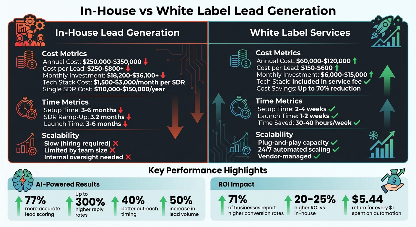 In-House vs White Label Lead Generation: Cost and Performance Comparison