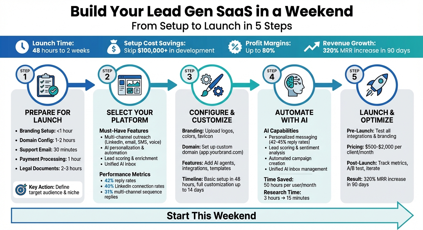 5-Step Weekend Guide to Launching Your White Label Lead Gen SaaS