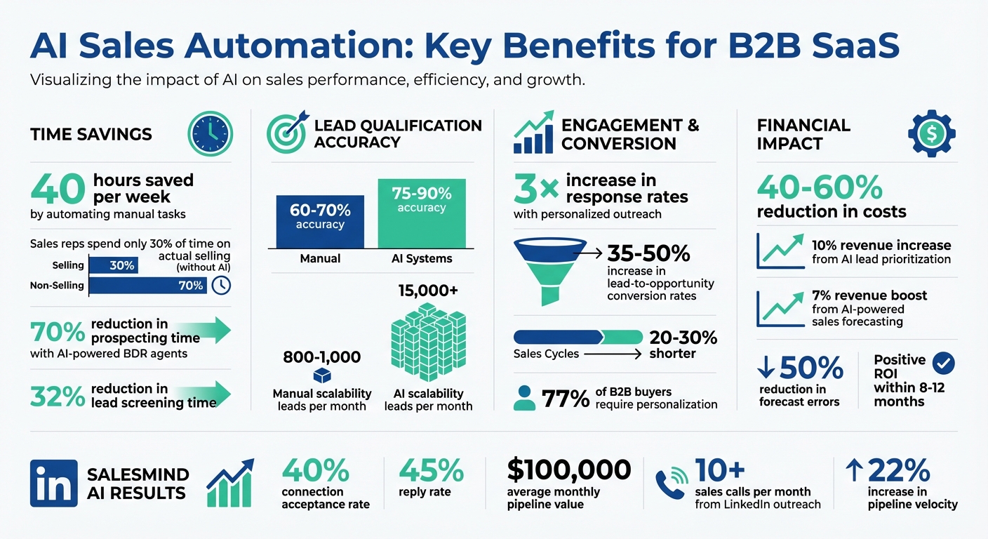 AI Sales Automation Benefits: Key Statistics for B2B SaaS